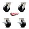 Service Caster 5 Inch Kingpinless Polyolefin Wheel Swivel Caster Set with 2 Brakes SCC SCC-KP30S520-POR-2-SLB-2 - alternate 6